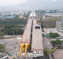 重庆茶惠大道高架桥建设